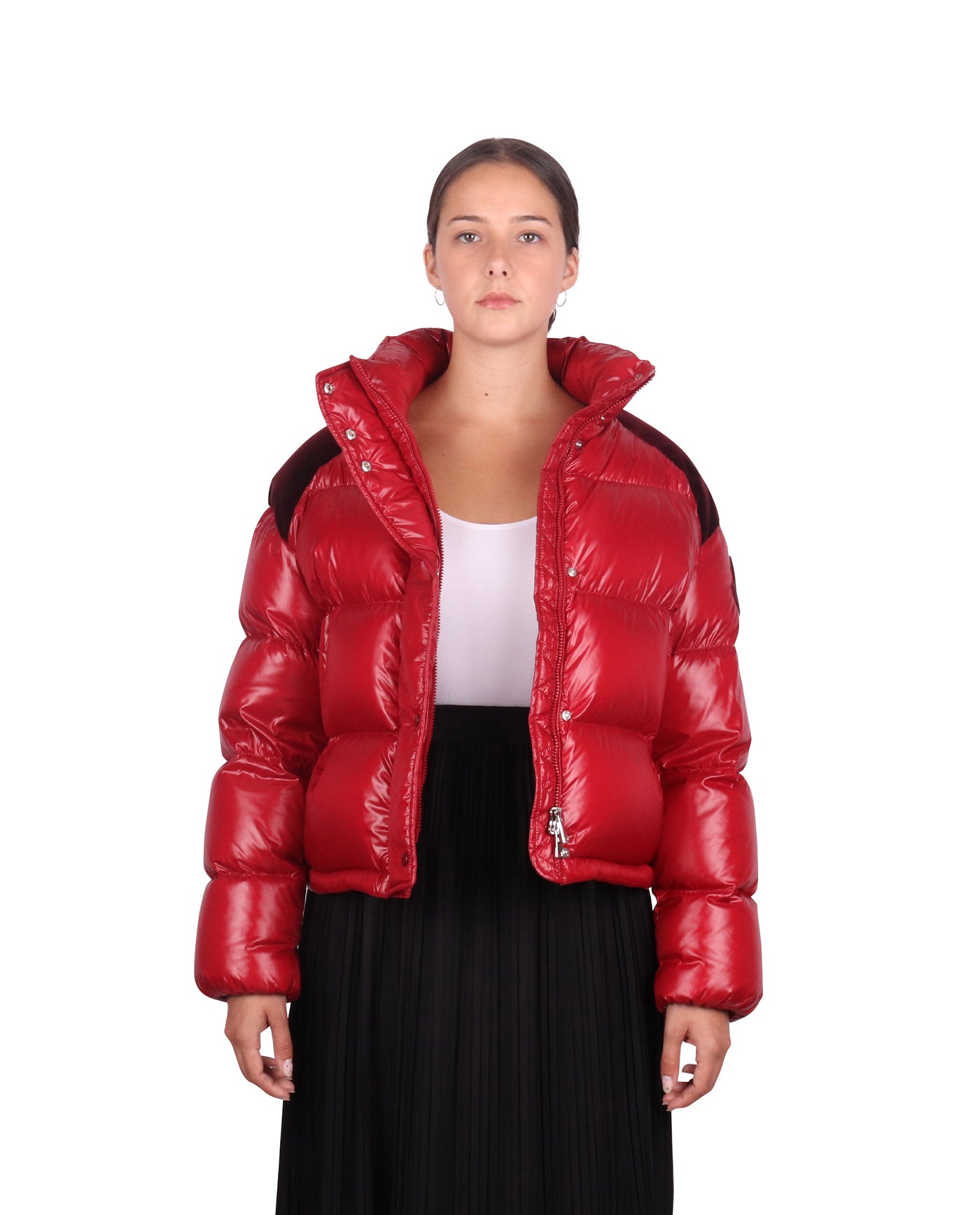 CHOUETTE NYLON VELVET LAQUÉ DOWN JACKET