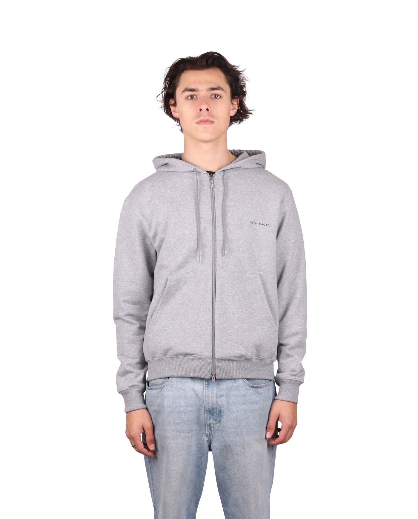 Grey Zip Hoodie
