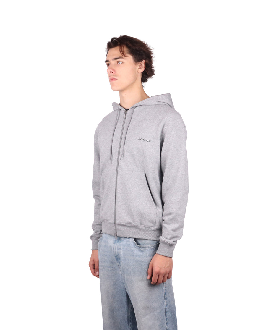 Grey Zip Hoodie