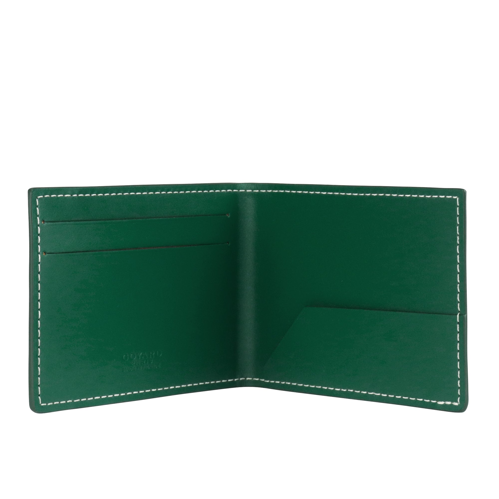 Goyard Green Coated Canvas Victoire Bifold Wallet
