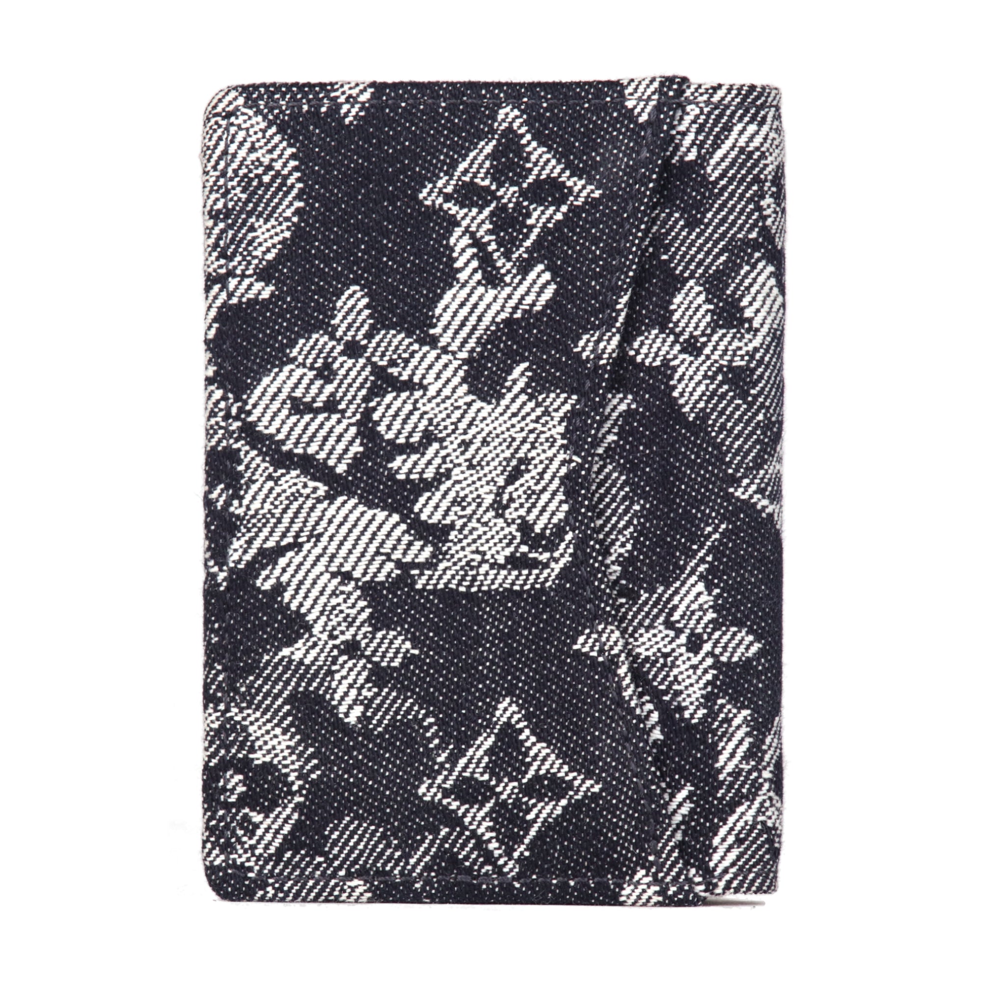 louis vuitton blue monogram tapestry pocket organizer wallet back 2000x