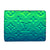 Blue And Green Monogram Taurillon Slender Wallet