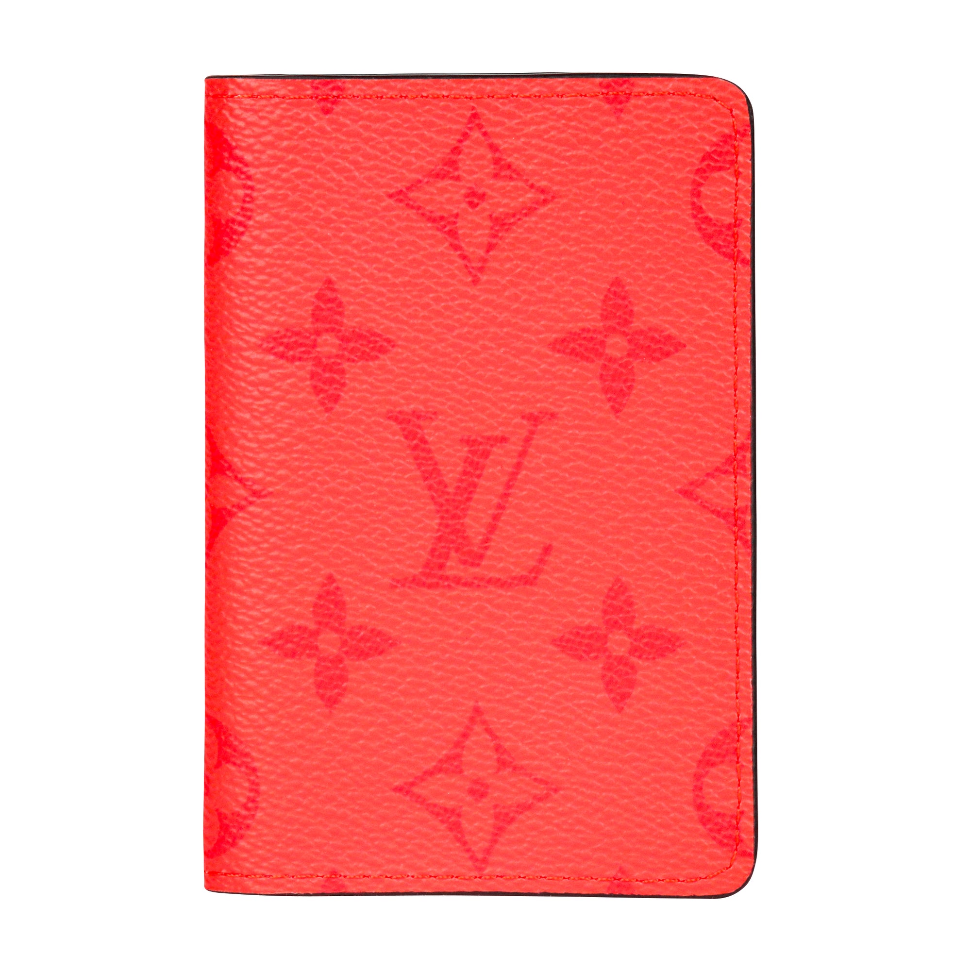 Louis Vuitton Insert Pouch Leather Card Holder Red