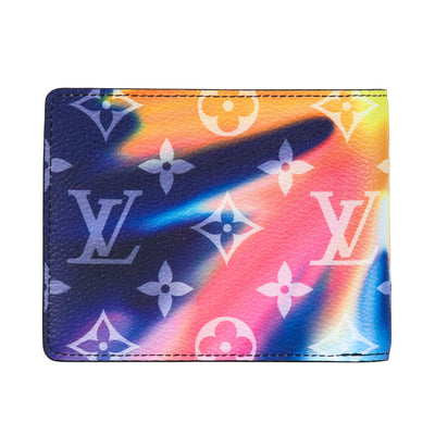 multicolor louis vuitton monogram sunset multiple wallet back