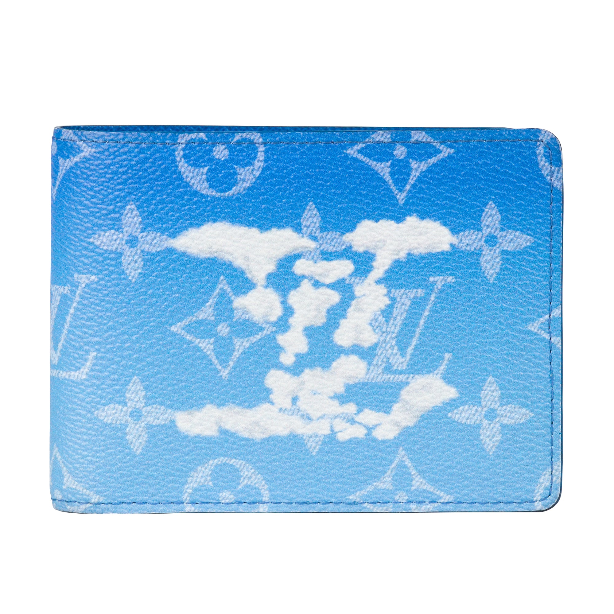 Cloud Monogram Slender Wallet